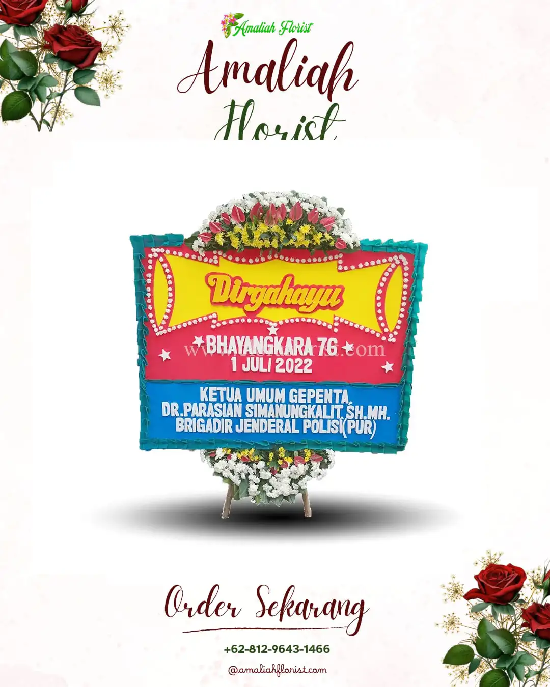 Papan Bunga HUT Ulang Tahun Tuwed